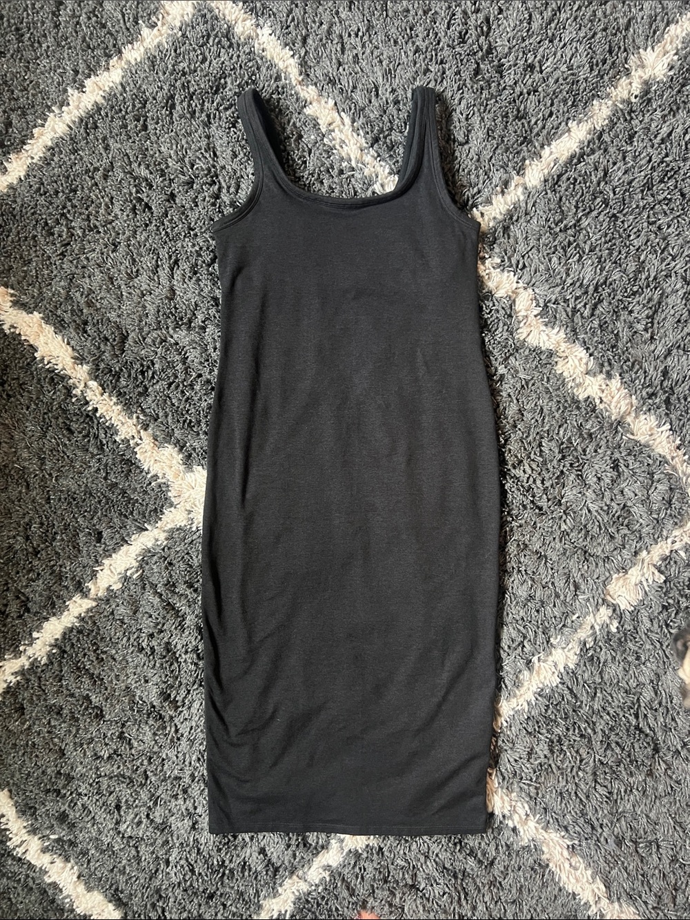 Vuori Black Midi Tank Dress